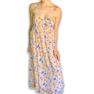 Feminine floral boho maxi